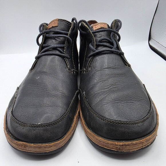 Olukai Kamuela Boots Men Size 10 Shoes Black Leather Ankle Mid Chukka Lace Up main image 12